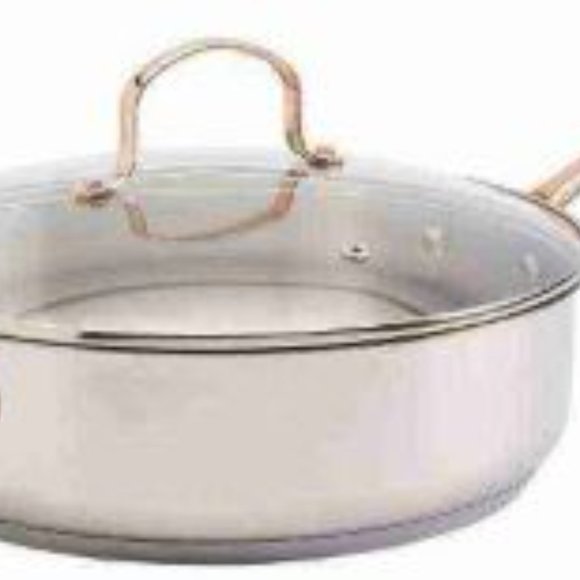 11 inch, 5 QT Jumbo Cooker by Denmark Tools for Cooks, Copper Handles - Picture 4 of 4